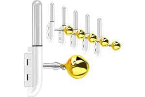 CASTSTRIKE 6PCS Fishing Rod Tip Light with Bell, LED Bite Alarm Alert for Night Fishing, Clip On Glow Stick for Pole Tips, Smart Light for Bass Trout Catfish Crappie, Strike Alert, Fishing Light