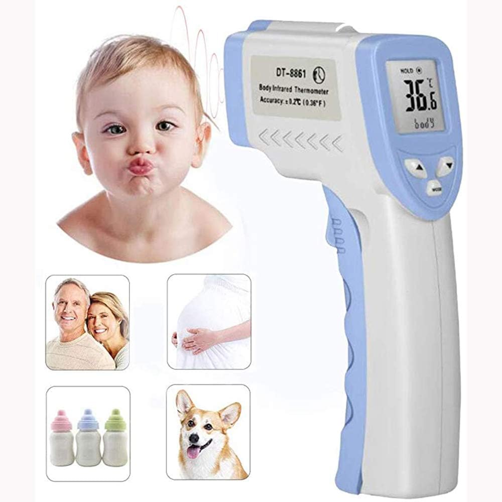 Lzour Non-Contact Infrared Forehead Thermometer Medical Forehead Thermometer for Baby Kids and Adults - CE and FCC ROSH Approved