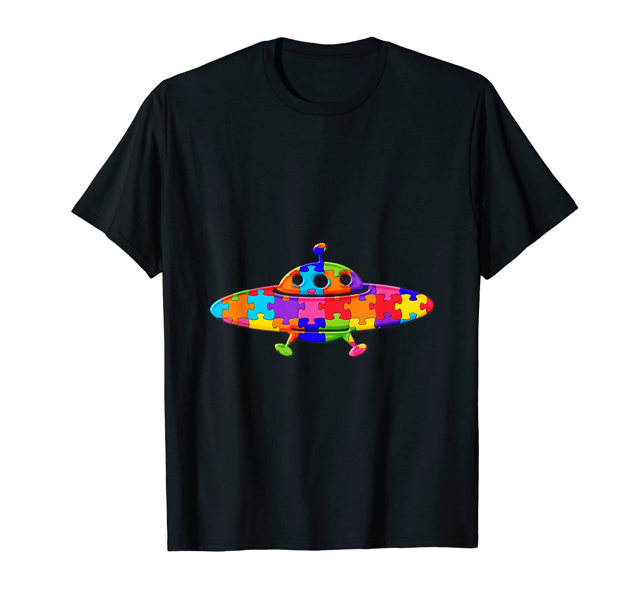UFO Alien ET Puzzle Autism Puzzle T-Shirt