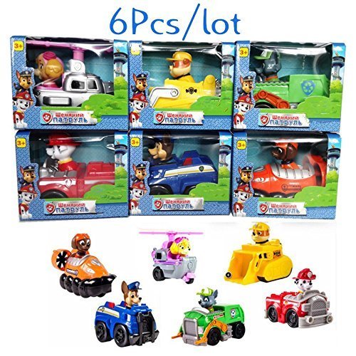 6Pcs Tv Cartoon Figures Toys Play Set Plastic Puppy Patrol Doll Action Paw Pup Buddies Figures Toys Anime Figure