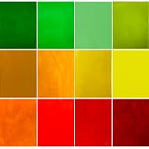 ILLUCKAI 12 Sheets COE 96 Fusible Glass Sheet Red Yellow Green Selection, 4 x 6 inch Fused Stained Glass Sheets, Glass Fusing Supplies for Fused Glass Crafts Stained Glass Projects and Mosaic Art