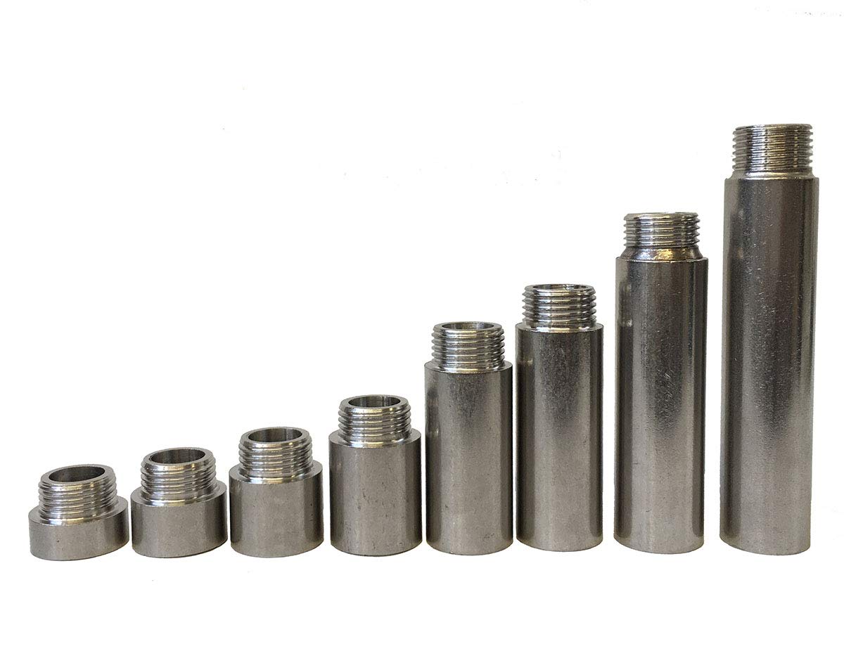 Stainless Steel Thread Tap Extension 1/2 Inch Length 1 to 10 cm (Tap Extension) (1 cm)