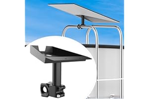 BUJ Starlink Gen 3 RV Ladder Mount & Roof Rack Mount - Load-Bearing 200lbs, Adjustable Installation Range 0.8-1.17” for Poles, Roofs, SUVs, and Outdoor Use