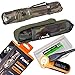 EdisonBright Fenix PD35 TAC 1000 Lumen Camouflage version CREE LED Tactical Flashlight (Camo) with Fenix USB rechargeable 18650 ARB-L18-2600U Li-ion battery and BBX3 battery case