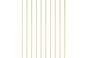 Tynulox 10 Pcs 2.5 mm Dia Brass Rod 6" Length Solid H62 Brass Round Bar for Models, Crafts, Repairs, Electrical