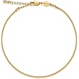 FRUMOS Dainty Layering Bracelets for Women 18 k Gold Plated Fashion Adjustable Chunky Cuban Paperclip Link Chain Bracelets Jewelry for Women Girls Gift