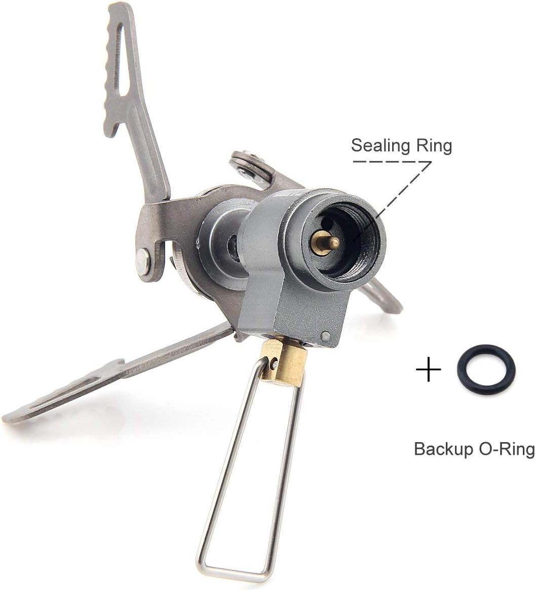 Hamans BRS 3000T Backpacking Stove Camping Stove Pocket Stove Portable Propane Stove Ultralight Mini Stove with 1 Extra Backup O-Ring - Image 5