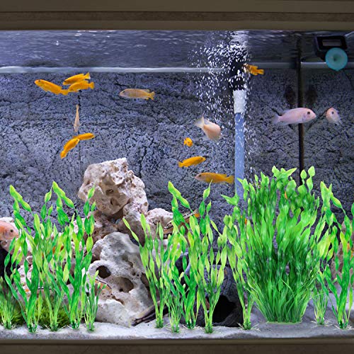 MyLifeUNIT Artificial Aquarium Plants, 13 Pack Plastic Seaweed Water