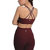 YITTY Active Women's Ultraluxe Strappy Medium Impact Bra, Athleisure, 4-Way-Stretch