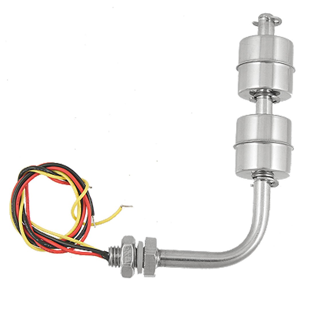 Sourcingmap Stainless Steel Float Switch for Water Pump Tank Swim Pool Garden Pond Liquid Water Level Sensor M11 120.2mm Length