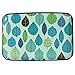 Kaabao Credit Card Holder for Women Men Small RFID Blocking Wallet Business Metal Slim Mini Aluminum Hard Case Gift (Minimal Leaf Pattern)