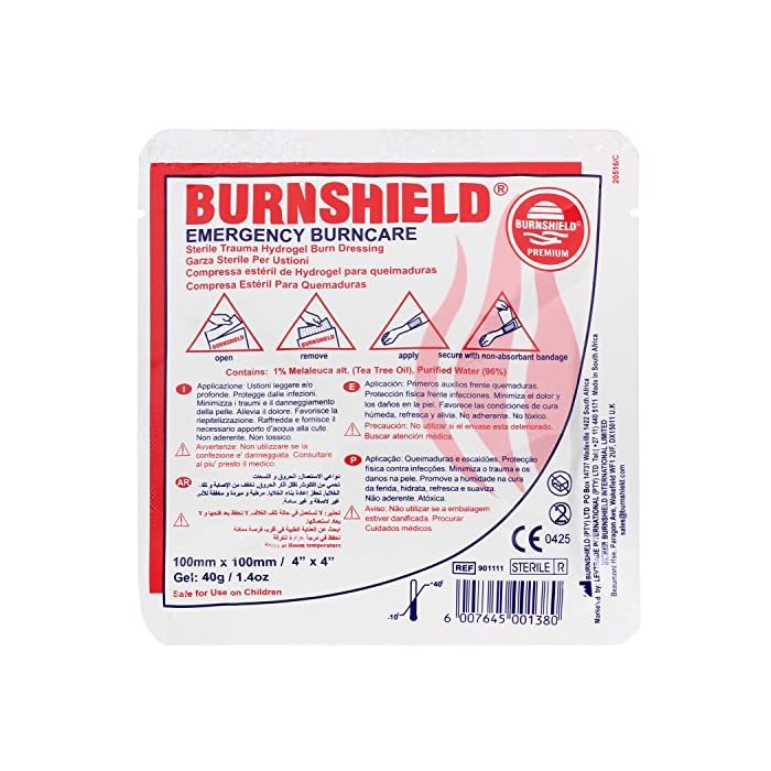 Burnshield 4" X 4" Burn Dressing, Sterile