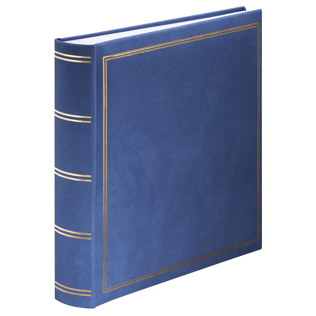 Hama London Photo Album | 30x30cm | Jumbo Scrapbook | 80 White Pages | 320 Photos | Blue