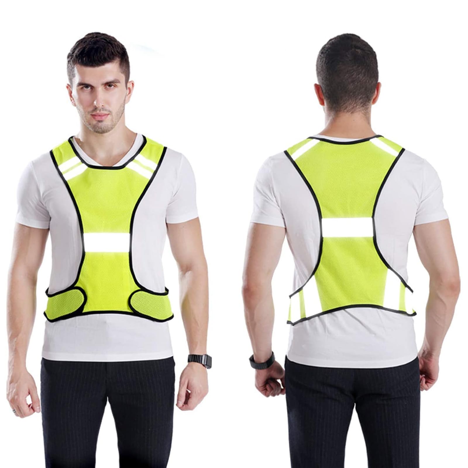 Winomo Hi Viz Reflective Safety Vest for Running Jogging Cycling