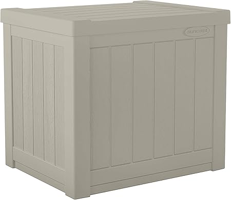 Amazon Com Suncast 22 Gallon Small Deck Box Lightweight Resin