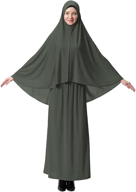 Gladthink Femmes Musulman Longue Style Hijab Avec Jupe Amazon Fr Vetements Et Accessoires