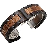 Wooden Watch Strap Adjustable Length Quick-release Design，Compatible With 20mm 21mm 22mm 23mm Watch Lugs