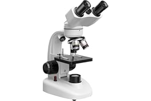 40X-1000X Binocular Microscope for Adults with Microscope Slides Phone Holder and Specimen Preparation Kits, Compound Binocul