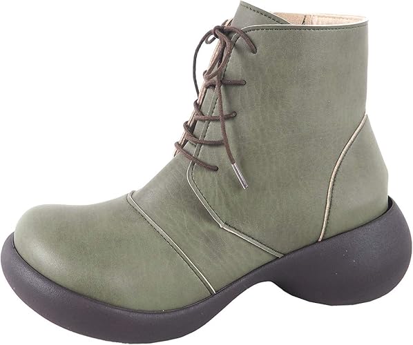 Amazon リゲッタカヌー ショート ブーツ レディース レースアップ 厚底 歩きやすい 履きやすい 靴 紐 サイドジップ ワークブーツ 日本製 Lvw508 Cjes6135 レディース ブーツ ブーティ