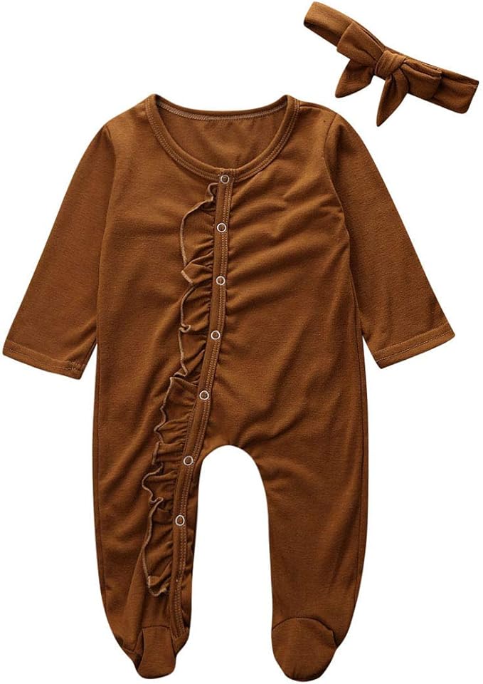 girls ruffle pajamas