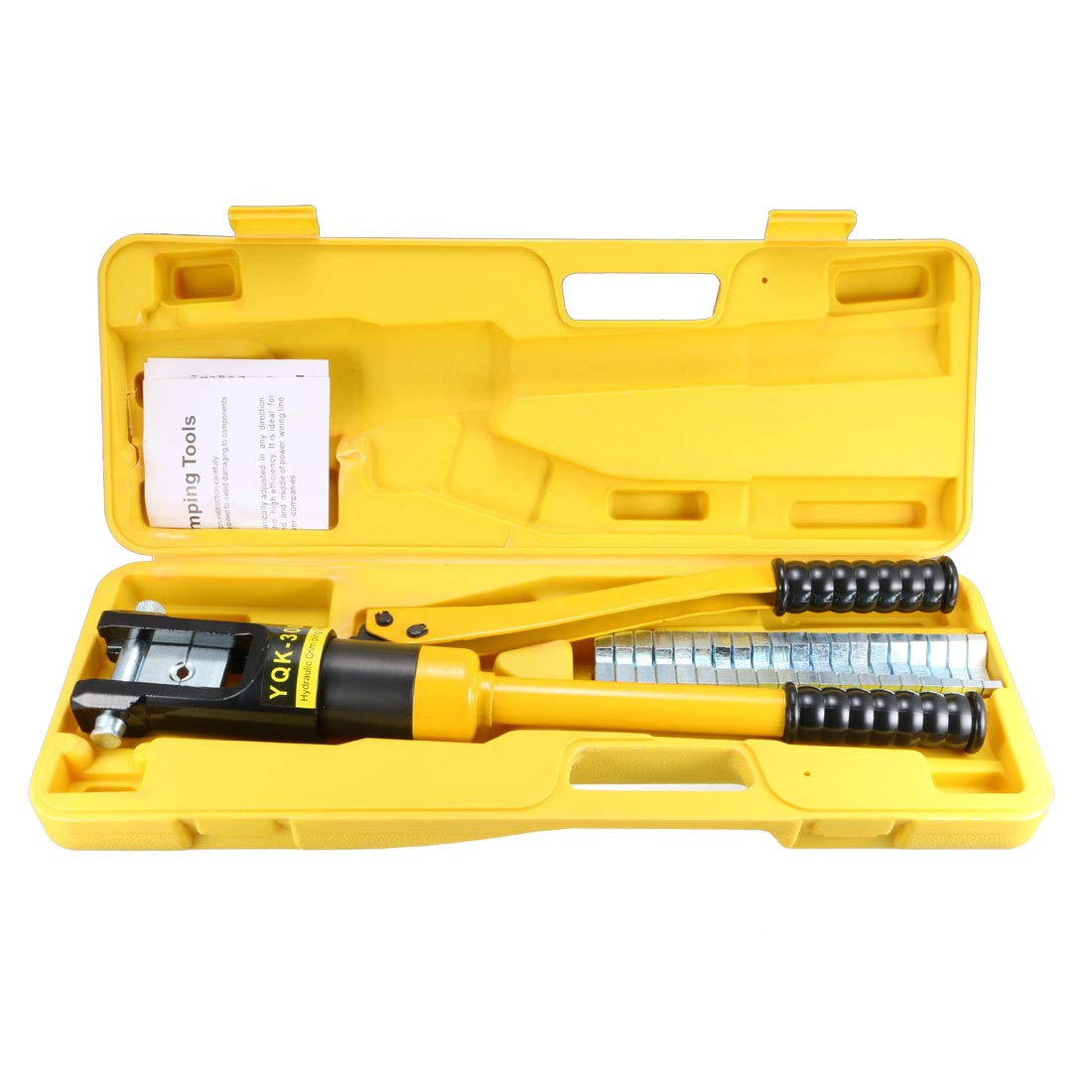 Sourcingmap 12 Ton Hydraulic Wire Cable Lug Terminal Crimpers Crimping Tool 11 Dies YQ-300