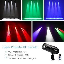 Pinspot Light with Remote, JLPOW Super Bright