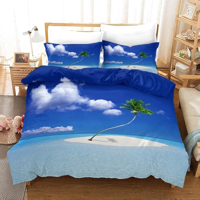 HKDGHTHJ® Schlafzimmerdekoration Mikrofaser Landschaft schöne Hawaii