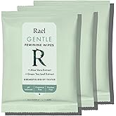 Rael Flushable Feminine pH Wipes - Travel Size, All Skin Types, Paraben Free, pH-Balanced, Daily Use (10 Count, Pack of 3)