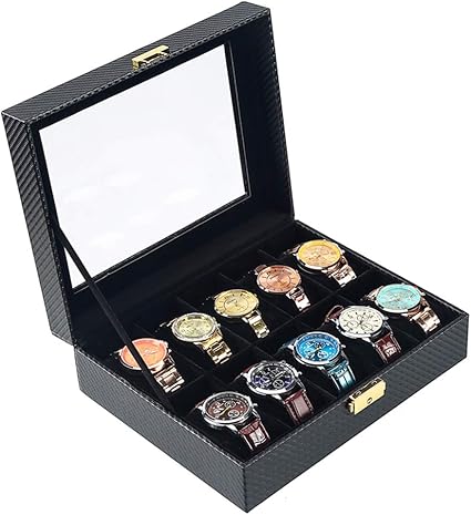 XSQYBGS Caja para Relojes, Caja para Guardar Relojes, Joyero ...