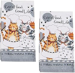 See Happy Cat Kitchen Terrycloth Towel, Set of 2 Details