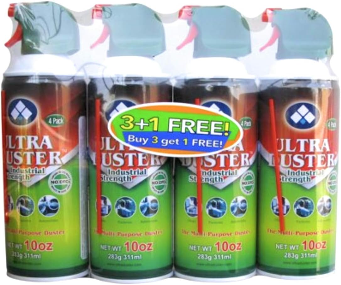 Ultra Duster Canned Air Industrial Strength 10oz 4 Pack Amazon.co.uk