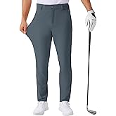 QPNGRP Men's Golf Pants 30"/32"/34" Inseam Lightweight Stretch Work Dress Pants