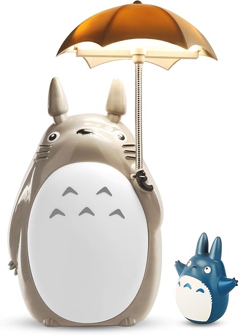 totoro paraguas led luz de noche