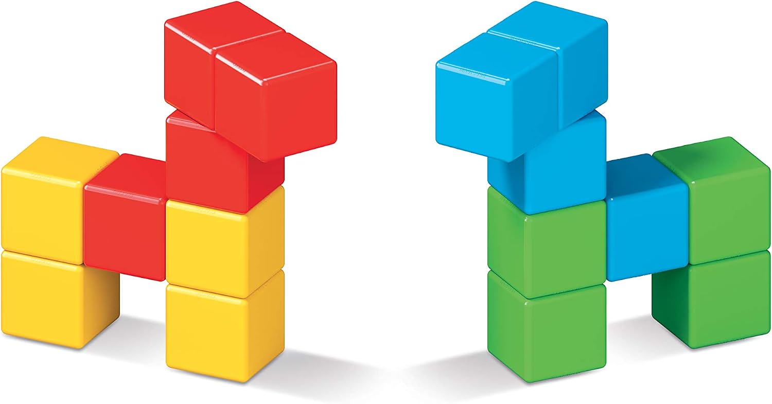 Geomag Magicube - 16 Cubes -Magnetic Construction for Children - Green Collection - 100% Recycled Plastic Educational Toys - Image 5