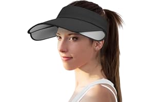 Sukeen Wide Brim Sun Visor for Women&Men, Retractable Visors Hat with UV Protection Sun Hats for Beach Golf Garden Outdoor