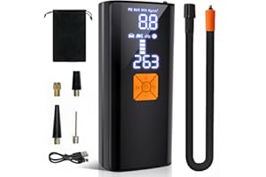 Litmustes Tire Inflator Portable Air Compressor,Cordless Tire Inflator with Digital LCD Pressure Gauge Electric Air Pump Quick Inflation for Car,Motorcycle,Bicycle Tires and Balls