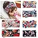 Fasker 6 Pack Baby Headbands Toddler Newborn Headband With Bows Turban Headwraps for Girls Infant Child,(Multicolor 01)