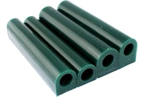 PHYHOO Carving Wax Ring Tube Green Carving Wax Center Hole Tube Round Jewelry Ring Casting Mold Kit