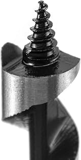 QWORK Wood Auger Drill Bit 12mm x 300mm for Shallow Deep Hole Wood Cutting view 2