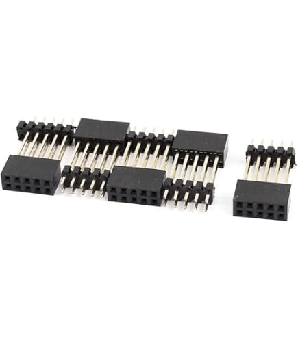 QUARKZMAN 10 stuks Female IDC-contactdozen FC-10P voor printplaten, 10 stuks, zwart QUARKZMAN 10 stuks Female IDC-contactdozen FC-10P voor printplaten, 10 stuks, zwart