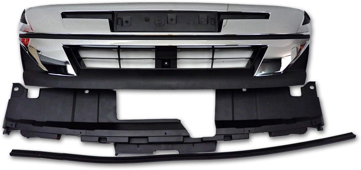 Nonstops Front Grille Grill Trim Chrome Fits Isuzu Holden D-Max 1.9 Blue Power 2018 2019
