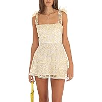homecoming dresses with lace Yellow Strapless Lace Mini Homecoming Dress with Sheer Corset – H1126 –  Viniodress main image 0