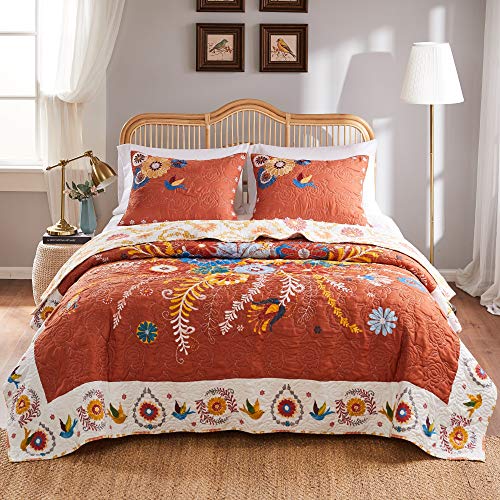 Barefoot Bungalow Topanga Quilt Set, 3Piece King/Cal King, Multi