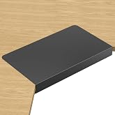 Suptek 17-inch Black Corner Mounting Bracket Extender for L-Shaped Desks &ndash; Fits Under-Desk Keyboard Trays (Model DESKEX01)