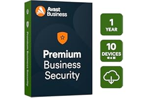 Avast Premium Business Security | 10 Devices 1 Year | Includes Online Management Platform | End Point Protection | Ransomware