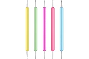 SMLBJUTE 5 Pcs Pattern Tracing Stylus Dotting Tools Set Ball Embossing Stylus for Transfer Paper, Dot Drawing Home Salon, Pattern Tracing Pen, Rock Painting
