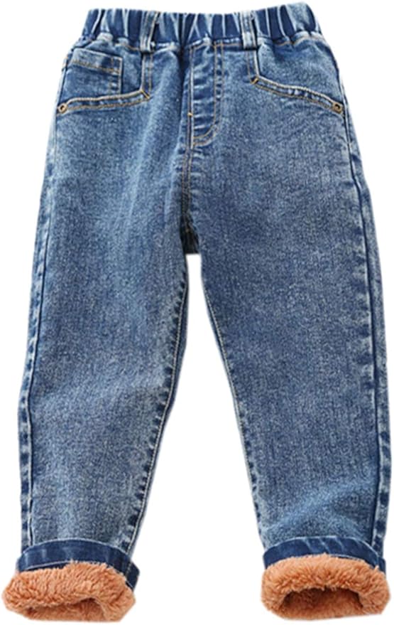 Ameyda Boys' Fleece Lined Denim Jeans Pants Amazon.ca Clothing