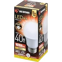 アイリスオーヤマ LED電球 口金直径26mm 広配光 密閉器具対応 40W/60W/100W 単品/セット品