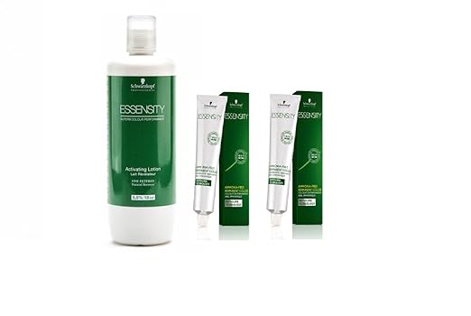 Schwarzkopf Essensity Hair Color Tube No. 5-0 Light Brown 60 mL each (2 tube) + 1 Essensity Oil Developer 1000 ml