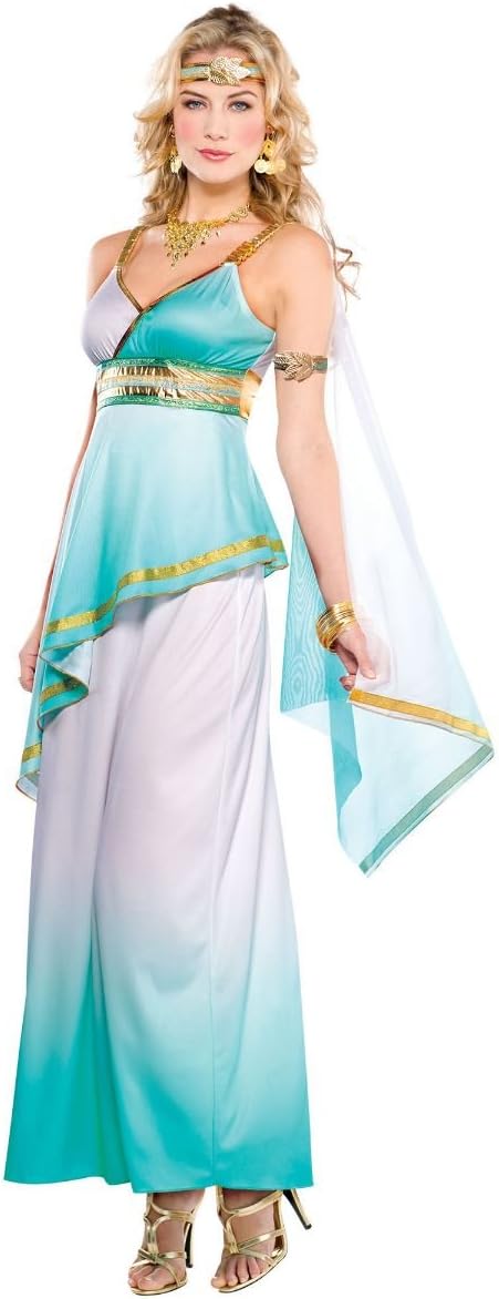 Amscan Dress Up 843620-55 Grecian Goddess Dress Up, Multi-Colour, X-Large UK 18-20